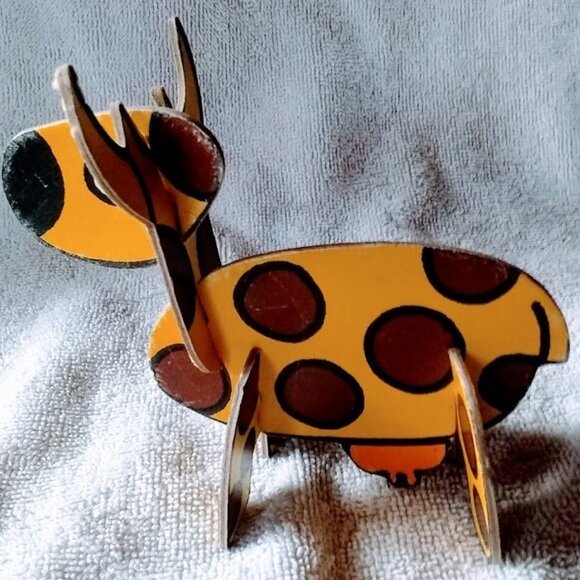 20% OFF  Vintage 3D 4-Puzzle Cartoon Animals Set – c 1960s - Picture 7 of 15